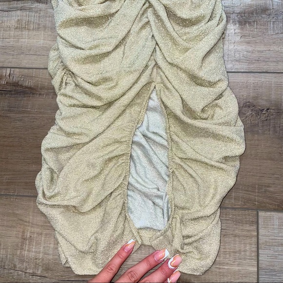 Glitter Beige Dress - Picture 6 of 6